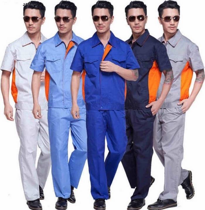 Bộ đồng phục công nhân cơ khí rời tiện dụng, thoáng mát