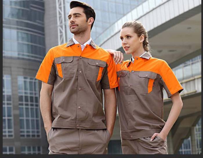 Bộ đồng phục cơ khí bảo vệ cơ thể khi làm việc ngoài trời