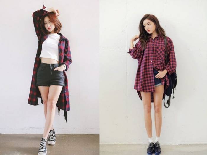 Kết hợp với quần short phong cách cho nàng