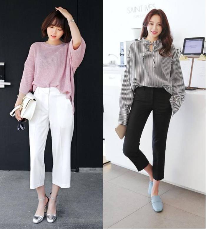 Kiểu sơ vin 50/50 thời trang