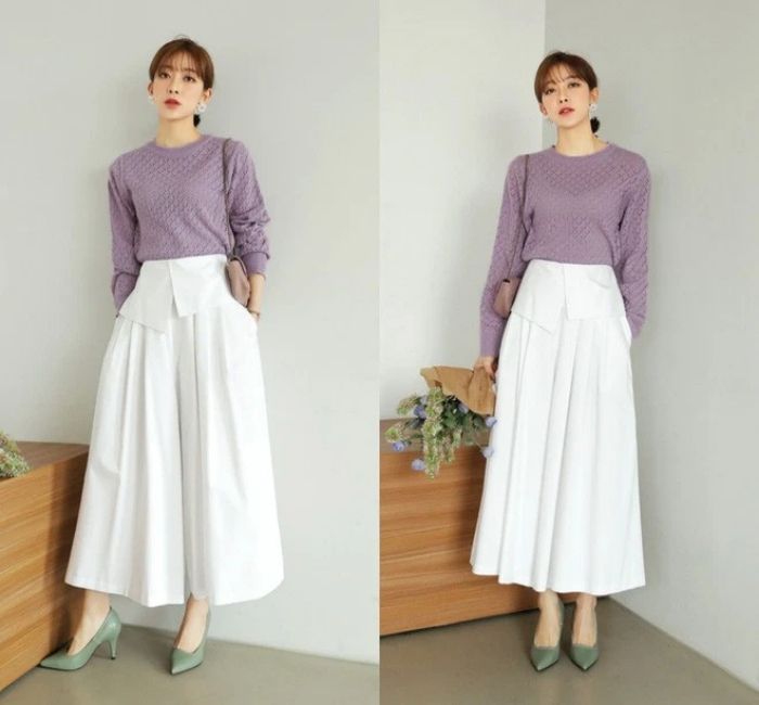 Phong cách gọn gàng kín đáo nhưng vẫn đầy nữ tính