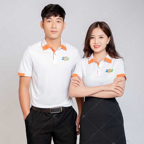 Đồng phục FPT áo polo in logo công nghệ chuyển nghiệt