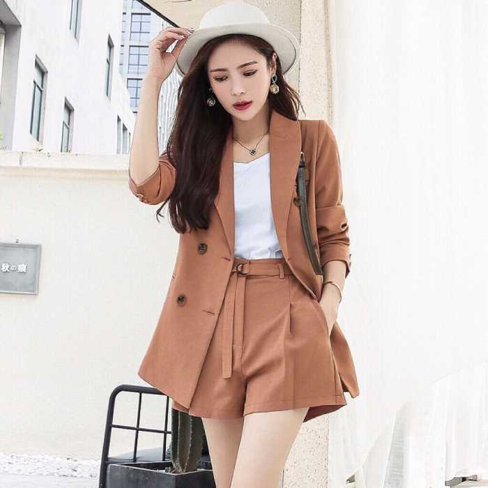Set vest ngắn màu nâu hot trend