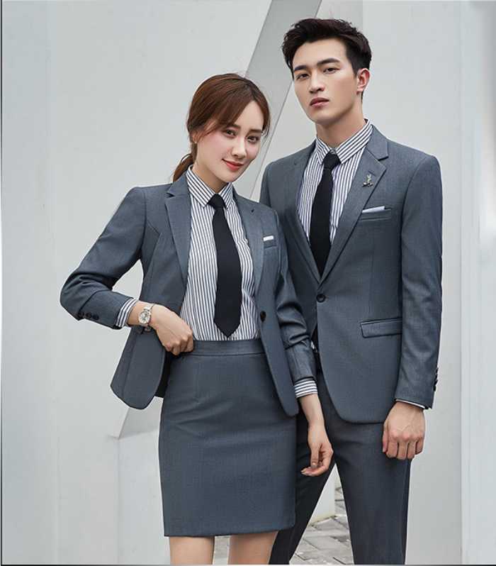 Đồng phục vest công sở nam nữ thời trang