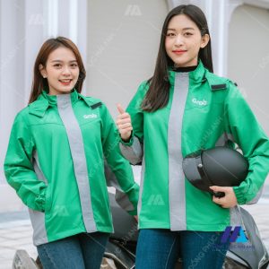 Áo Khoác Gió Đồng Phục Grab- Đồng phục Hải Anh