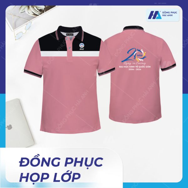 Mẫu áo đồng phục họp lớp 20 năm trường kinh tế quốc dân - đồng phục Hải Anh